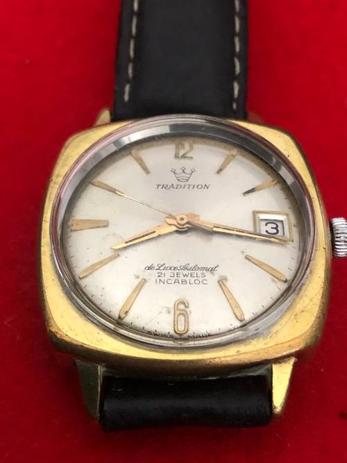 VINTAGE TRADITION DE LUXE AUTOMAT WATCH INCABLOCK 17 JEWELS ( B2 )