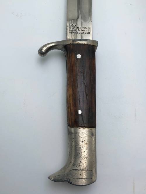 GERMAN WW2 E PACK + SOHNE SOLINGEN K98 BAYONET WITH FROG