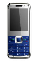 Unlocked GSM Quad Band Dual SIM Mini E71 TV Mobile Phone (Blue) 4gb Micro SD card inlcuded.
