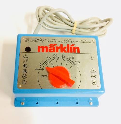RARE  Blue Marklin Trafo 6631 Transformer Control Panel Controller