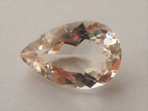 Natural Pink Morganite - VVS, 1.37ct.  - Pear