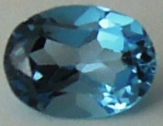 Natural Blue Topaz, Faceted Oval, 1.90 ct. (VVS)
