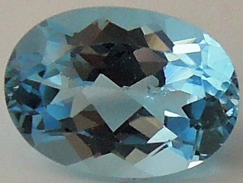 Natural Blue Topaz, Faceted Oval, 7.44 ct. (VS)