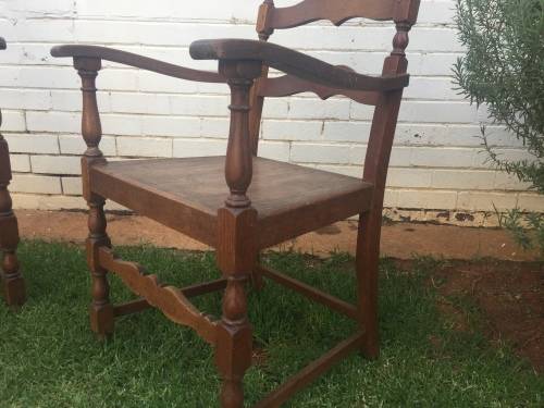 Pair of Antique Oak Chairs