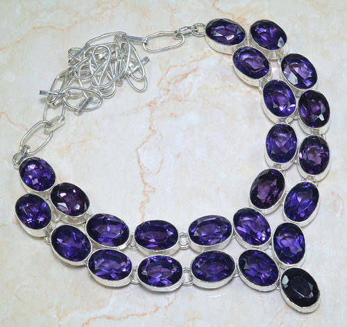**** EARLY VALENTINE SPECIAL ***  NATURAL AMETHYST NECKLACE