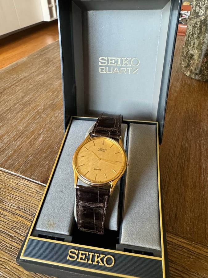 Vintage Seiko Watch with Leather Strap