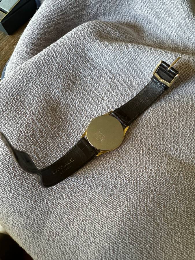 Vintage Seiko Watch with Leather Strap