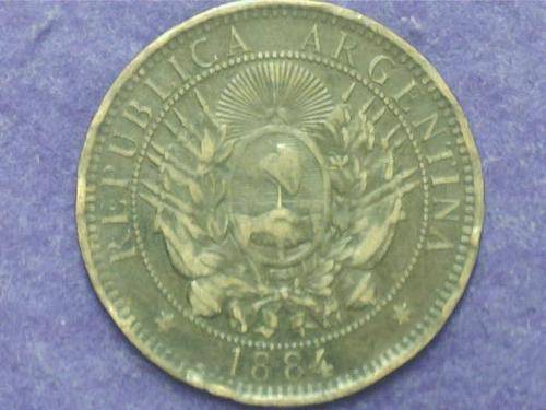 A Republic of Argentina Two Centavos 1884