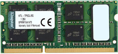 Kingston 8GB DDR3 1600MHz 1.35V LAPTOP RAM