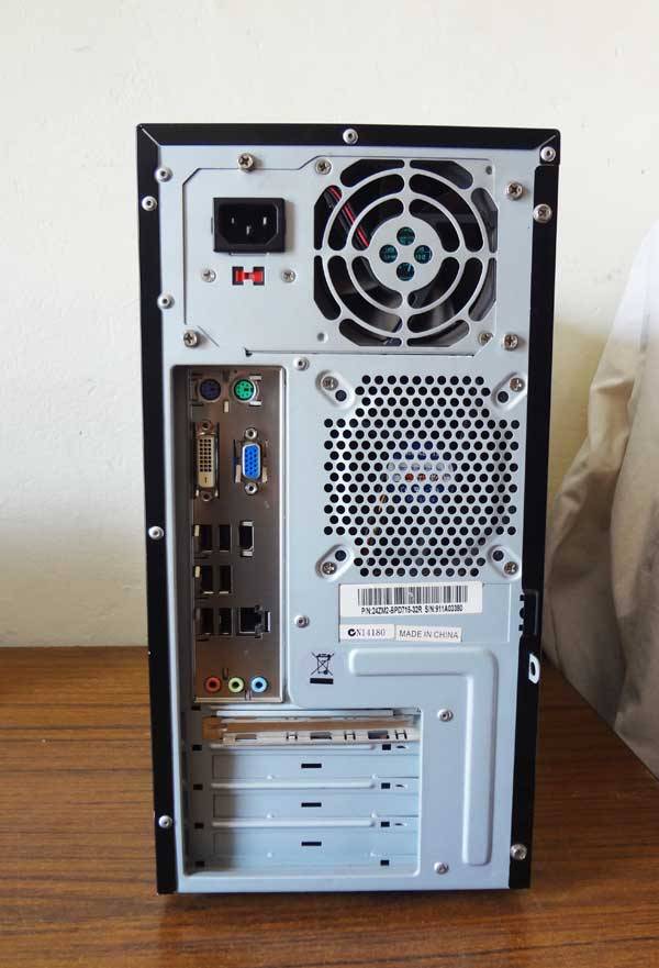 STYLISH DESKTOP PC INTEL CORE 2 DUO, 4GB RAM, 250GB HD,  DVD DRIVE, WIN VISTA BUS, USB ETC