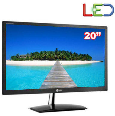 LG E2051S-BN, 20" 11.9mm ULTRA SLIM LED SCREEN (LIKE NEW)