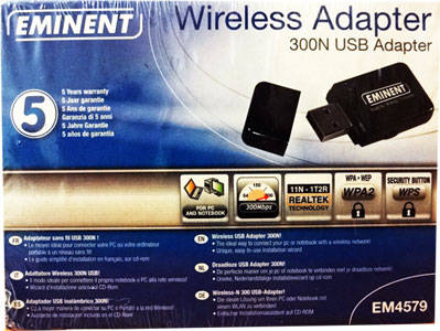 HIGH QUALITY EMINENT N300 WIRELESS USB ADAPTER