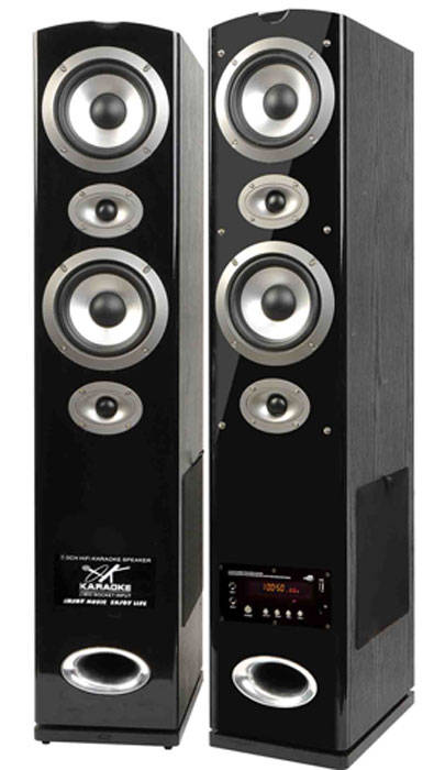 AUDIONIC *CLASSIC 7.7 * 3000W SPEAKERS WITH BUILTIN MP3 PLAYER, FM RADIO, REMOTE, CARD READER