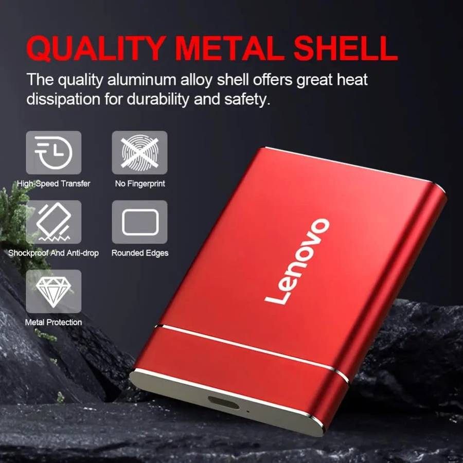 Lenovo Portable SSD External Hard Drive 2TB External Solid State Drive USB 3.1 Lenovo Portable SSD E