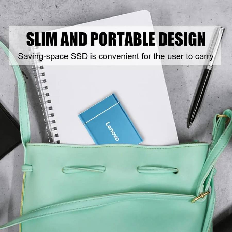 Lenovo Portable SSD External Hard Drive 2TB External Solid State Drive USB 3.1 Lenovo Portable SSD E