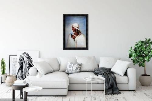 African Portrait Oil Painting