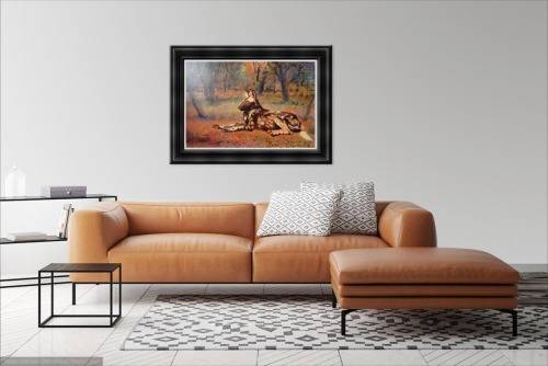 mark enslin oil painting - wild dog
