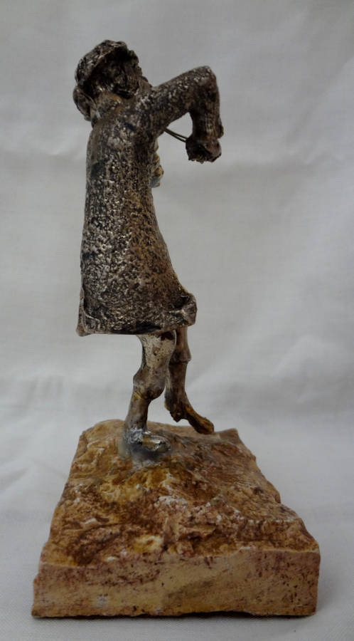A.KEDEM - FIDDLE PLAYER - JUDAICA ISRAEL - STERLING SILVER