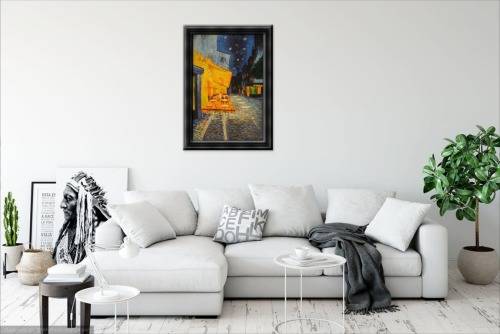 after van gogh oil painting cafe terrace at night