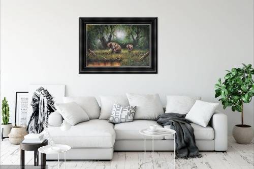 elephant oil painting