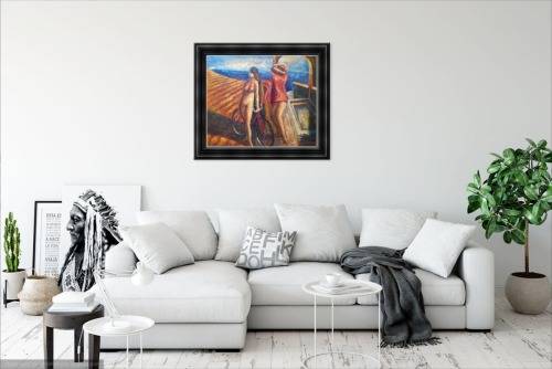the bathers oil painting