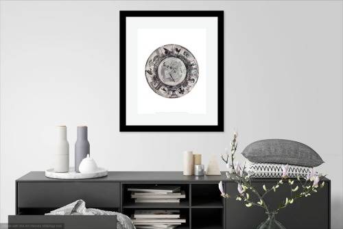 william kentridge `kaboom` tondo print