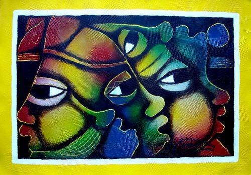 OCTOBER SPECIAL -----------------    BILLY MOLOKENG, ACRYLIC MIXED MEDIA   !!!! R8 000-00 !!!!