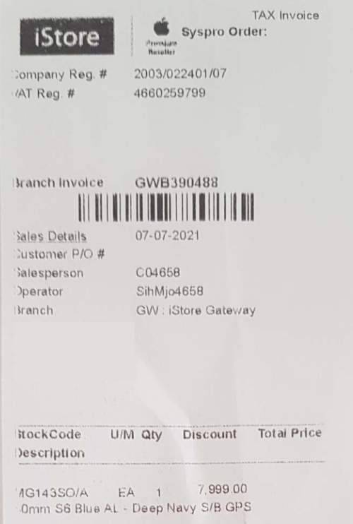 Apple Watch Series 6 GPS (Non-Cellular) 40mm