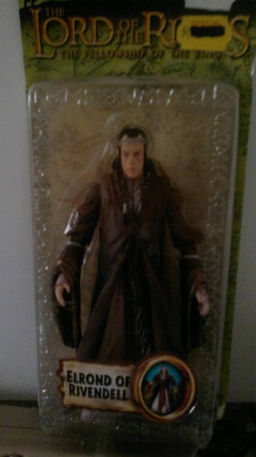 carded lord of the rings action figure lord elrond