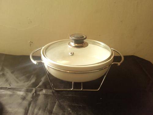 POT,WARMER,FONDUE,CHOCOLTE MELTER,MULTI USE BURNER ON STAND WITH TEALIGHT