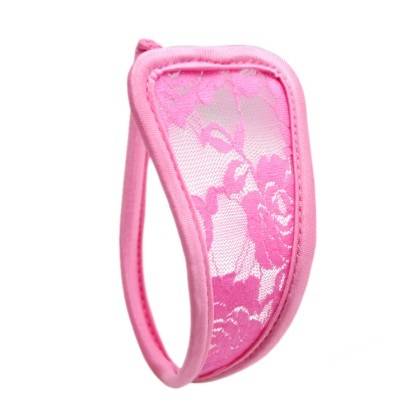 Womens Transparent Lace Heart-shaped Sexy C-string (In Stock)