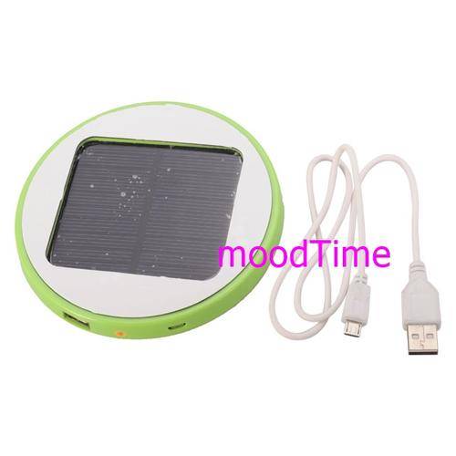 1800mAh Window Mounted Solar Energy Powered Rechargeable Power Bank for Mobile Devices