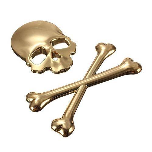 Luxury 3D Skull Bone Decal