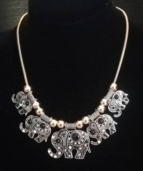 Vintage Style Elephant Necklace