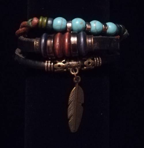 Unisex Multilayer Adjustable Leather Bracelet