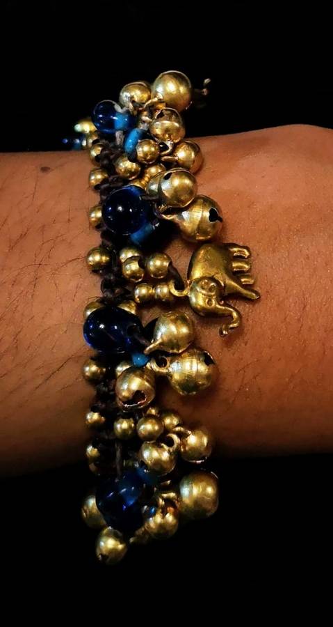 Boho Brass Beaded Bracelet