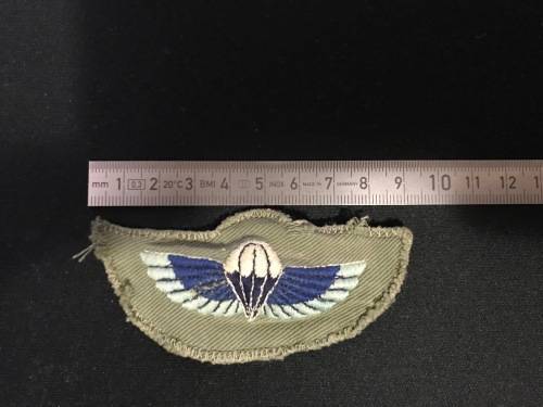 Rhodesian Special Air Service parachute wings, Working Dress