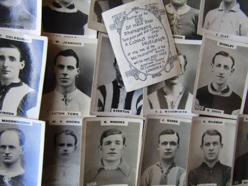 SOCCER COLLECTORS CARDS - EARLY 1900`s / Lot of 55 cards.