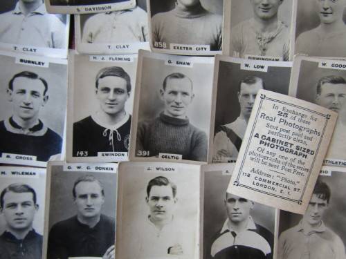 SOCCER COLLECTORS CARDS - EARLY 1900`s / Lot of 55 cards.