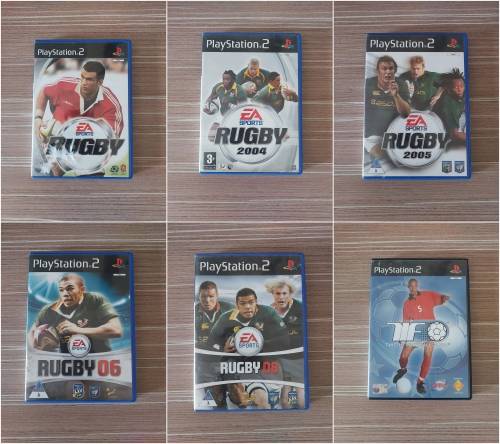 5x Oringinal PS2 Games Collection - EA Rugby 2004-2008 (Used)