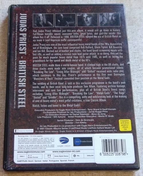 JUDAS PRIEST British Steel DVD