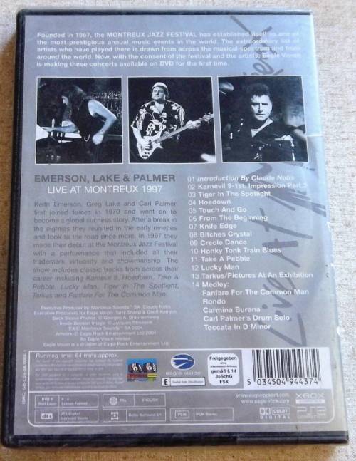 EMERSON, LAKE & PALMER Live In Montreux 1997