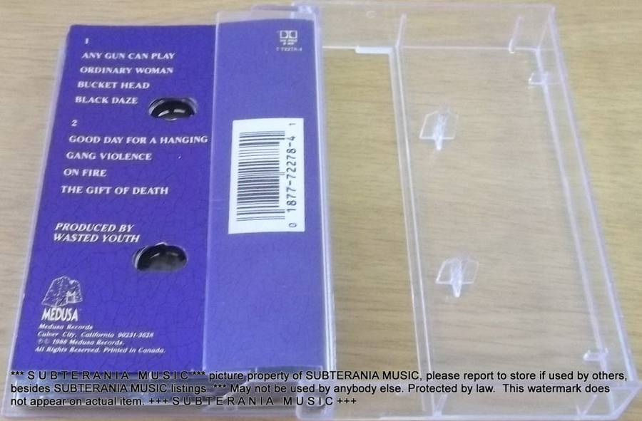 WASTED YOUTH Black Daze Cassette Tape [[Shelf H]