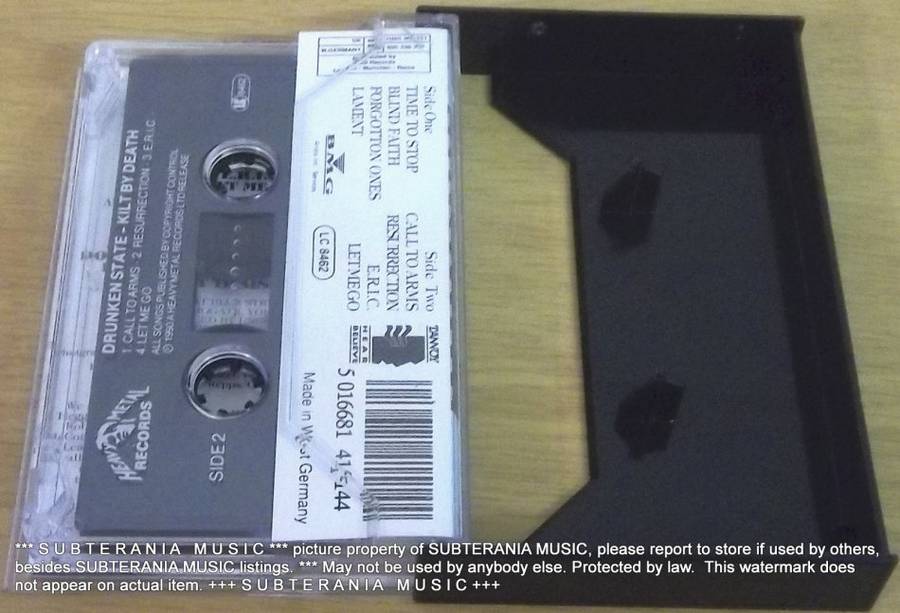 DRUNKEN STATE Kilt by Death Cassette Tape [[Shelf H]