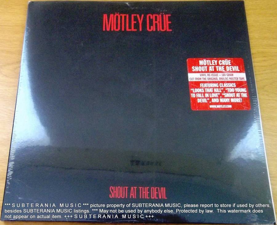 MOTLEY CRUE Shout at The Devil Pressing 180g Re-issue Vinyl LP  [Shelf E]
