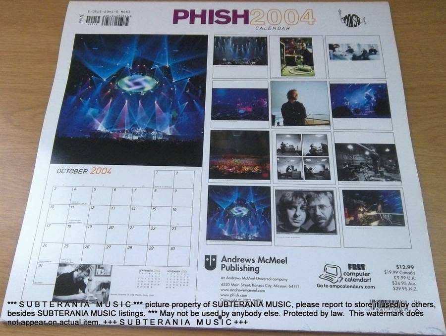 PHISH 2004 Calendar [Shelf E]