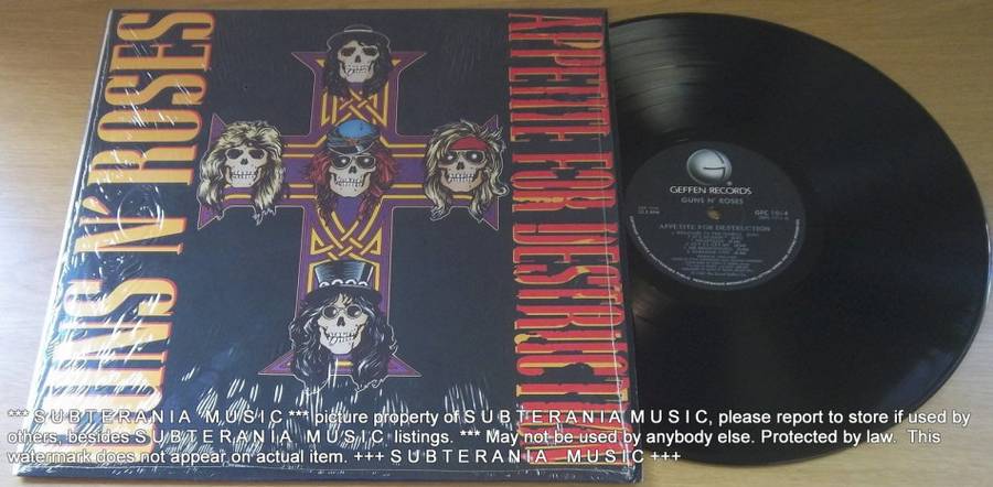 GUNS N ROSES Appetite for Destruction Original  SA Pressing
