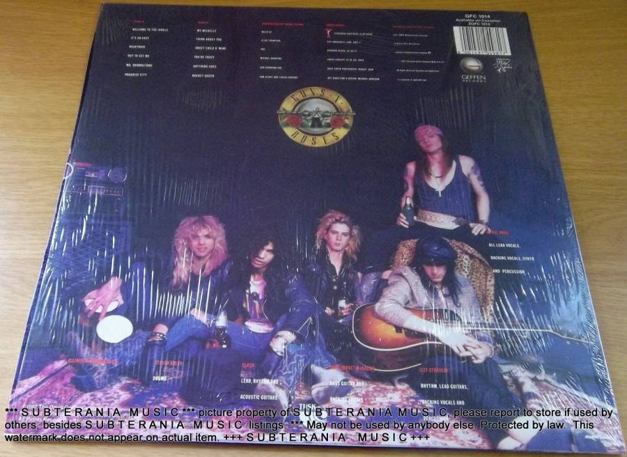 GUNS N ROSES Appetite for Destruction Original  SA Pressing