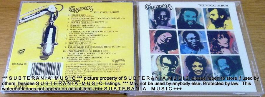 THE CRUSADERS  The Vocal Album Greatest Hits  [Situated on Shelf G Box 7]