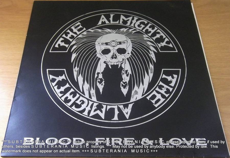 THE ALMIGHTY  Blood, Fire and Love  Vinyl LP